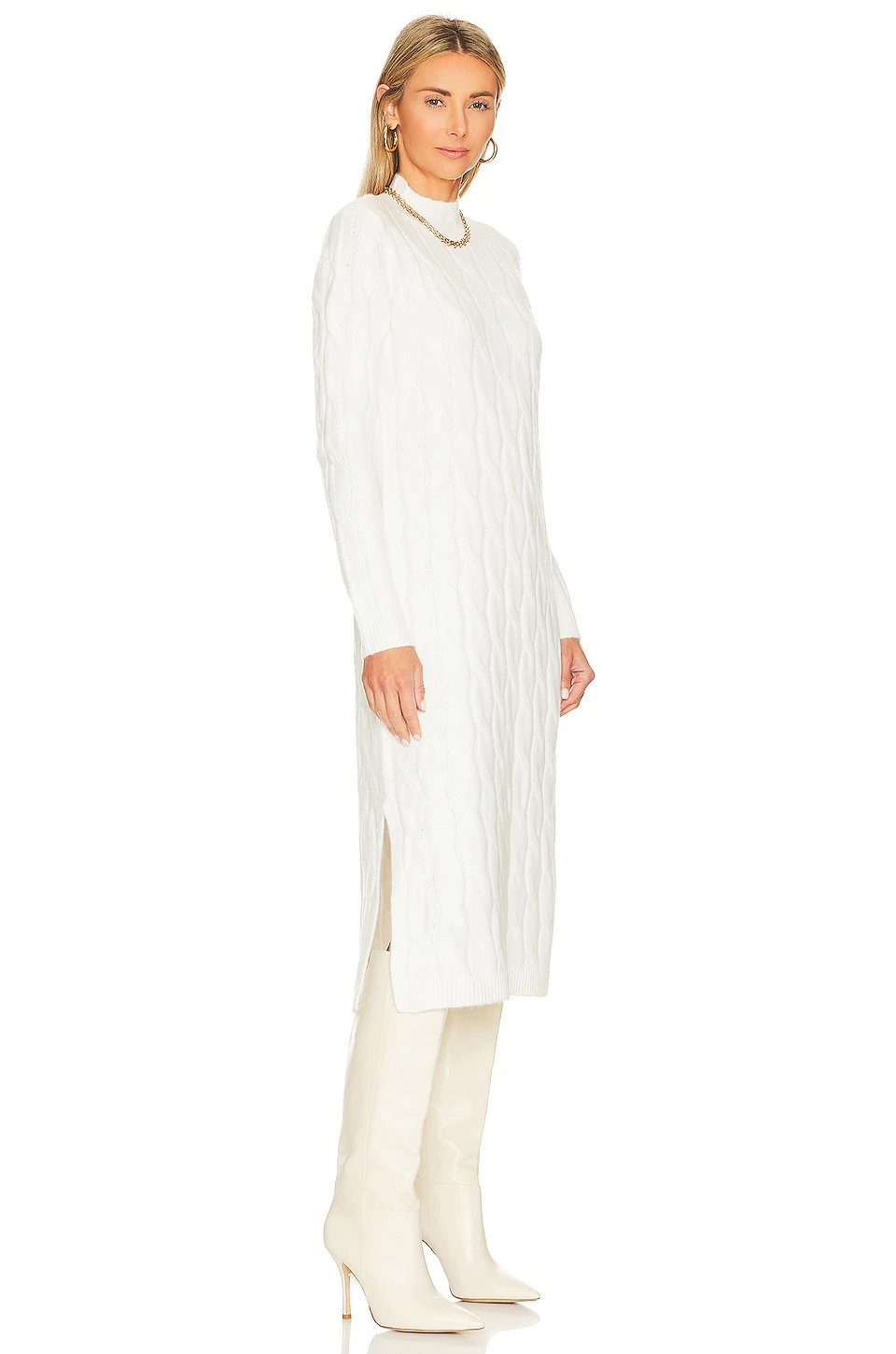 ROBE SWEAT MIDI Antique White 4 ROBE SWEAT MIDI Antique White – Image 2