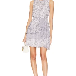 ROBE VOLANTÉE SANS MANCHES Twilight Purple