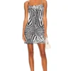 ROBE KAMALA Blanc Zebra 1 ROBE KAMALA Blanc Zebra -Pas Cher Tendricia Magasin AFFM WD152 V1