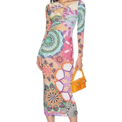 ROBE MI-LONGUE RONDA Multi Crochet