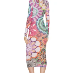 ROBE MI-LONGUE RONDA Multi Crochet -Pas Cher Tendricia Magasin AFFM WD241 V4