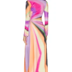 ROBE MAXI CLARIO Mod Stripe -Pas Cher Tendricia Magasin AFFM WD254 V3