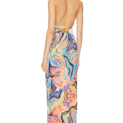 ROBE MI-LONGUE DAKOTA Spring Marble -Pas Cher Tendricia Magasin AFFM WD260 V3