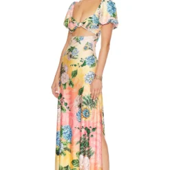 ROBE DAPHNE Pink Multi Floral -Pas Cher Tendricia Magasin AGUA WD83 V3