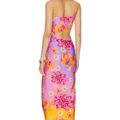 ROBE GWEN Haze Purple Multi -Pas Cher Tendricia Magasin AGUA WD91 V4