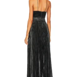 ROBE DE SOIRÉE GILDA Metallic Black -Pas Cher Tendricia Magasin AIFS WD41 V3