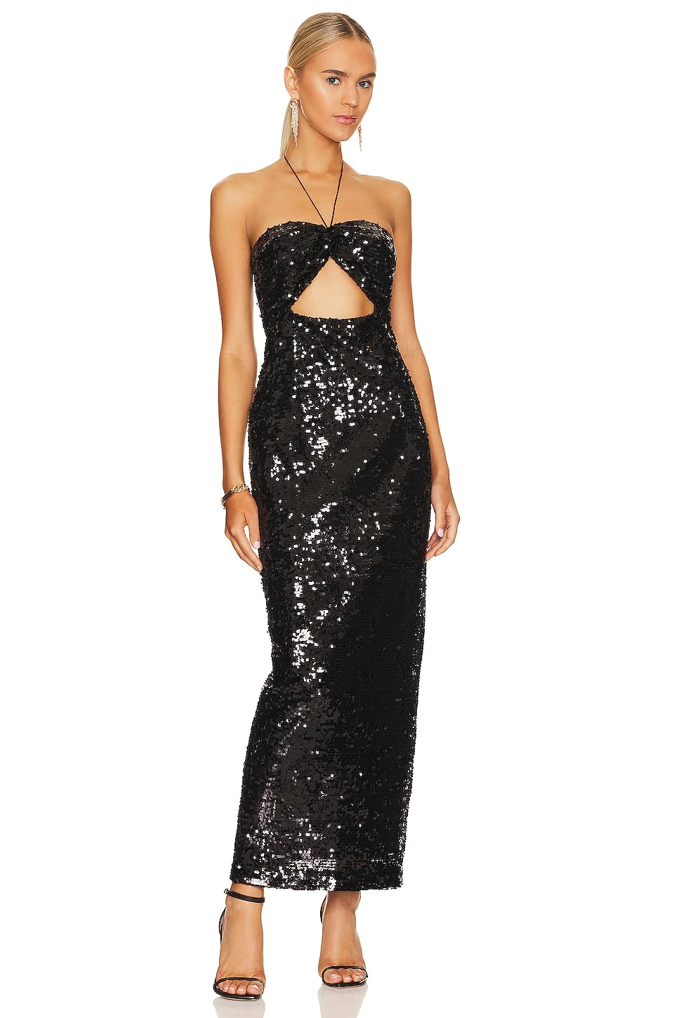 ROBE FIONA Black Sequin 3 ROBE FIONA Black Sequin