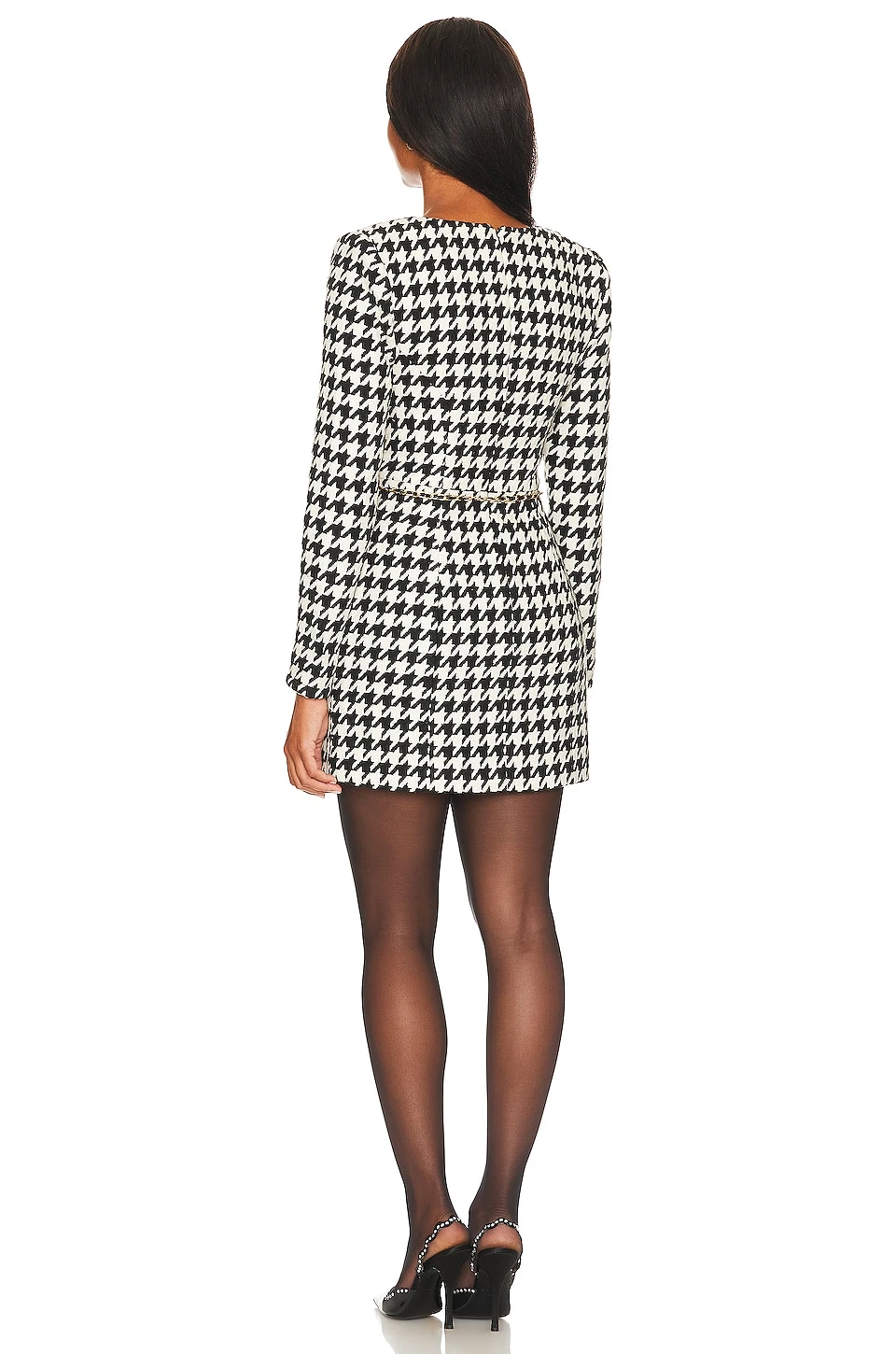 ROBE COURTE BLAIR Black & White 5 ROBE COURTE BLAIR Black & White – Image 3