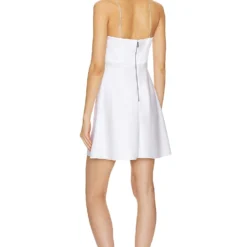 Alice + Olivia ROBE SUTTON White 8 Alice + Olivia ROBE SUTTON White -Pas Cher Tendricia Magasin ALI WD1022 V3