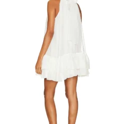 Alice + Olivia ROBE ERNA White -Pas Cher Tendricia Magasin ALI WD1041 V3