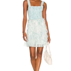 Alice + Olivia ROBE JOCELYN Antique Butterfly Off White