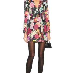 Alice + Olivia MINI ROBE BLAZER LATOYA Botanical Garden