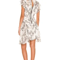 AllSaints ROBE FLEUR White -Pas Cher Tendricia Magasin ALLR WD100 V3