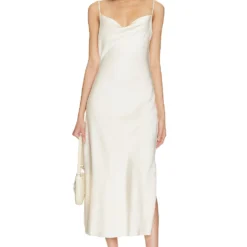 AllSaints ROBE MI-LONGUE HADLEY Arctic White