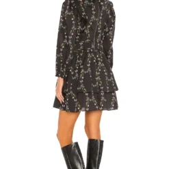 AllSaints ROBE VARANASI Black -Pas Cher Tendricia Magasin ALLR WD30 V3