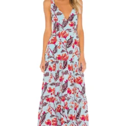 A.L.C. ROBE RAE Blue Multi