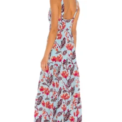 A.L.C. ROBE RAE Blue Multi -Pas Cher Tendricia Magasin ALX WD216 V3