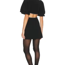 A.L.C. ROBE HAZEL Black 8 A.L.C. ROBE HAZEL Black -Pas Cher Tendricia Magasin ALX WD378 V3