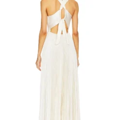 A.L.C. ROBE ATHENA Whisper White -Pas Cher Tendricia Magasin ALX WD429 V3