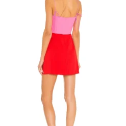ROBE AVANI Shocking Pink & Crimson -Pas Cher Tendricia Magasin AMAN WD1215 V3