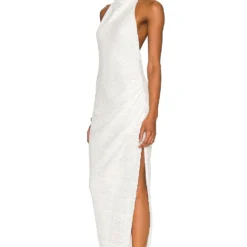 ROBE DE SOIRÉE SAMBA White Sequin -Pas Cher Tendricia Magasin AMAN WD1506 V3