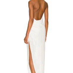 ROBE DE SOIRÉE SAMBA White Sequin -Pas Cher Tendricia Magasin AMAN WD1506 V4