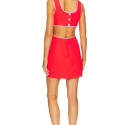 ROBE BEEBA Crimson & Shocking Pink -Pas Cher Tendricia Magasin AMAN WD1740 V3