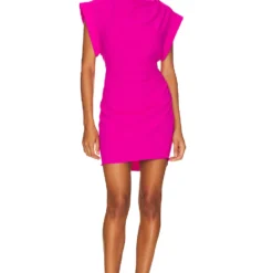 ROBE COURTE EDRINA Dark Hot Pink
