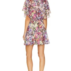 ROBE COURTE LUCRETIA Zahra Fleur -Pas Cher Tendricia Magasin AMAN WD1868 V3