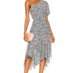 ROBE SANTORINI Blue & Peach Multi Floral -Pas Cher Tendricia Magasin ASTR WD230 V1 1