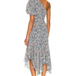 ROBE SANTORINI Blue & Peach Multi Floral -Pas Cher Tendricia Magasin ASTR WD230 V3