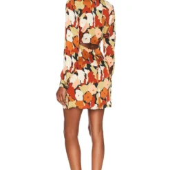 ROBE COURTE RETRO Black & Rust Floral 7 ROBE COURTE RETRO Black & Rust Floral -Pas Cher Tendricia Magasin ASTR WD321 V3