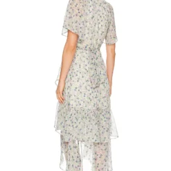 ROBE ADELLA Green & Purple Floral 9 ROBE ADELLA Green & Purple Floral -Pas Cher Tendricia Magasin ASTR WD366 V4