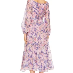 ROBE JANNIKA Purple & Pink Floral -Pas Cher Tendricia Magasin ASTR WD368 V3