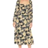 ROBE HAYDEN Black & Yellow Floral -Pas Cher Tendricia Magasin ASTR WD371 V1