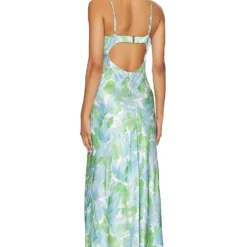 ROBE BELLEROSE Green & Blue Floral -Pas Cher Tendricia Magasin ASTR WD425 V3