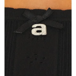 ALEXANDER WANG ROBE MINI ENCOLURE LARGE Black -Pas Cher Tendricia Magasin AWAR WD16 V4