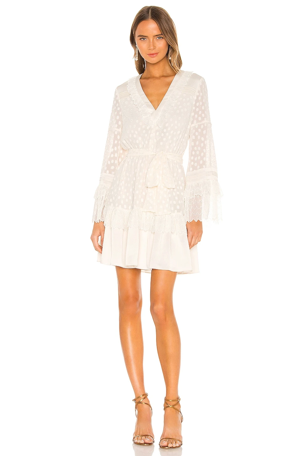 ROBE COURTE KATERINA Cream 6 ROBE COURTE KATERINA Cream – Image 4