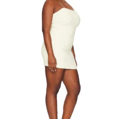 ROBE COURTE CLEO Bone -Pas Cher Tendricia Magasin AXLR WD78 V4