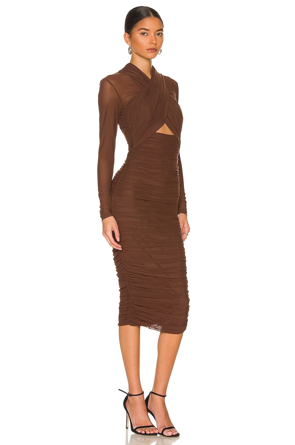 Bardot ROBE ALIYAH Chocolate 4 Bardot ROBE ALIYAH Chocolate – Image 2