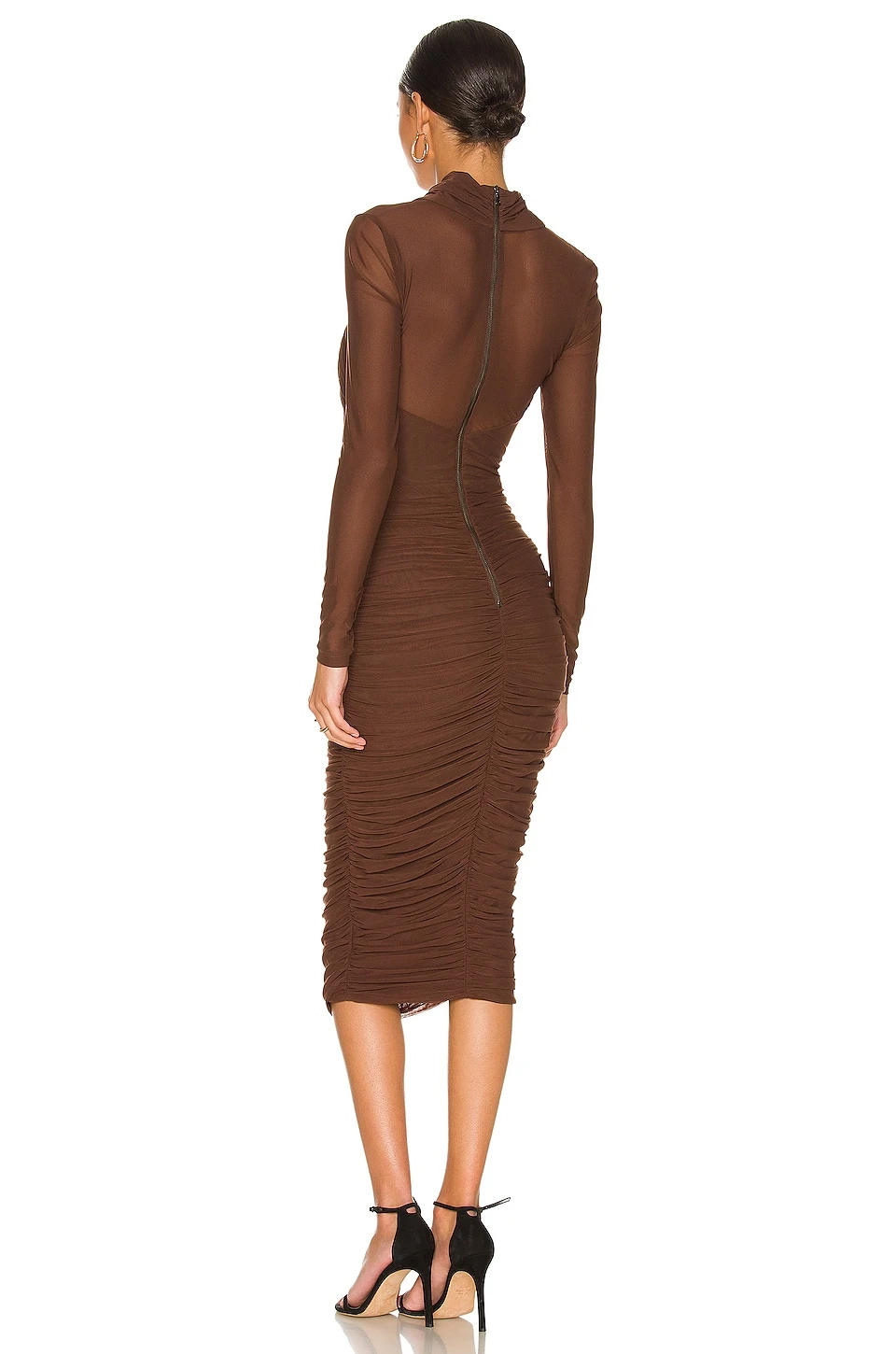 Bardot ROBE ALIYAH Chocolate 5 Bardot ROBE ALIYAH Chocolate – Image 3