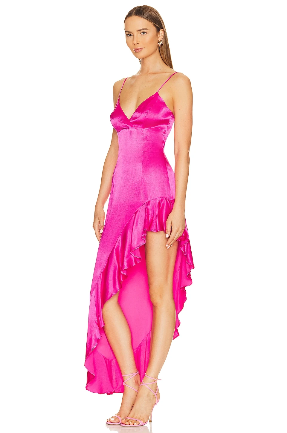 Bardot ROBE EMBER Pop Pink 5 Bardot ROBE EMBER Pop Pink – Image 3