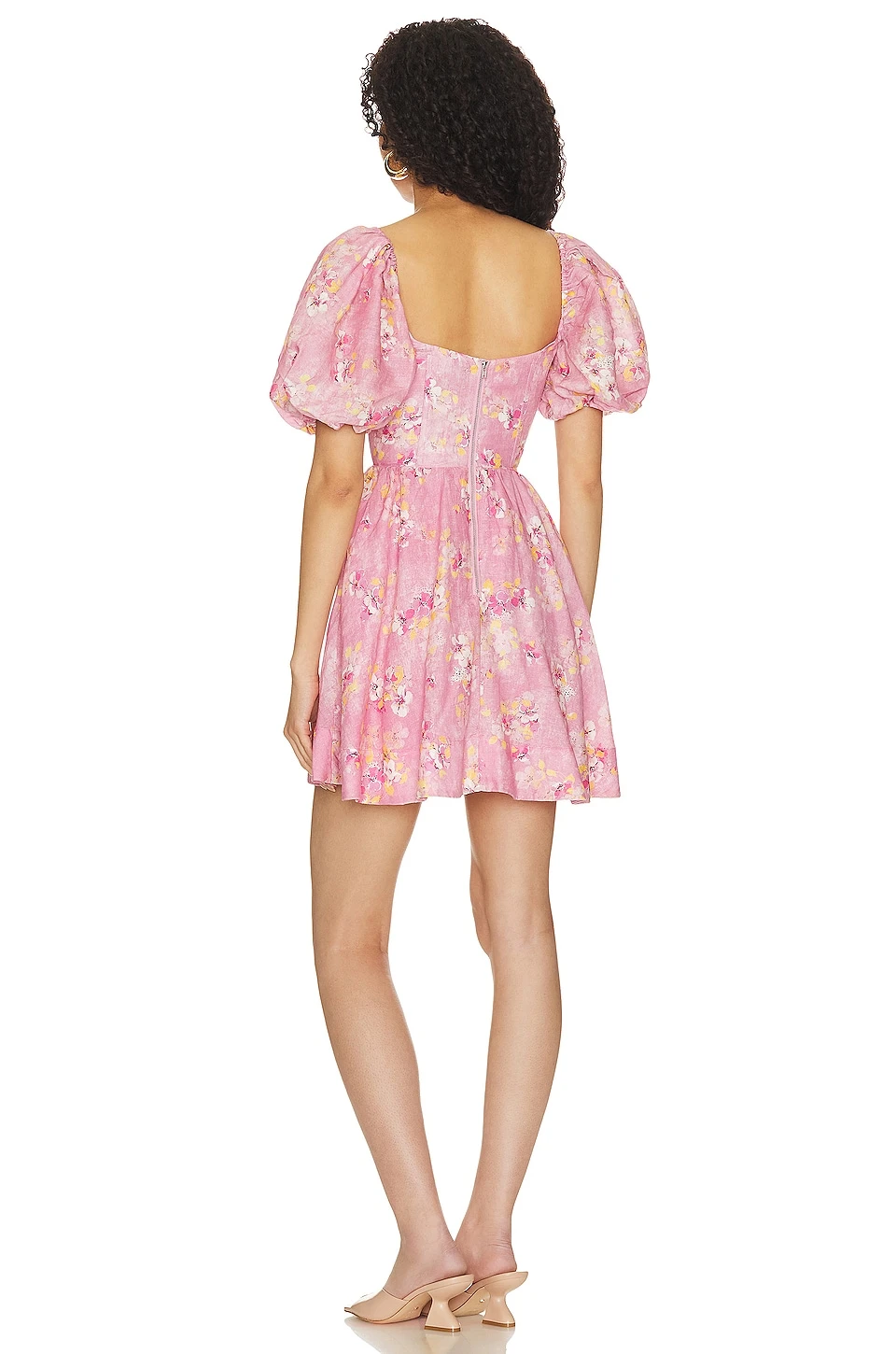 Bardot ROBE KIAH Pink Garden 5 Bardot ROBE KIAH Pink Garden – Image 3