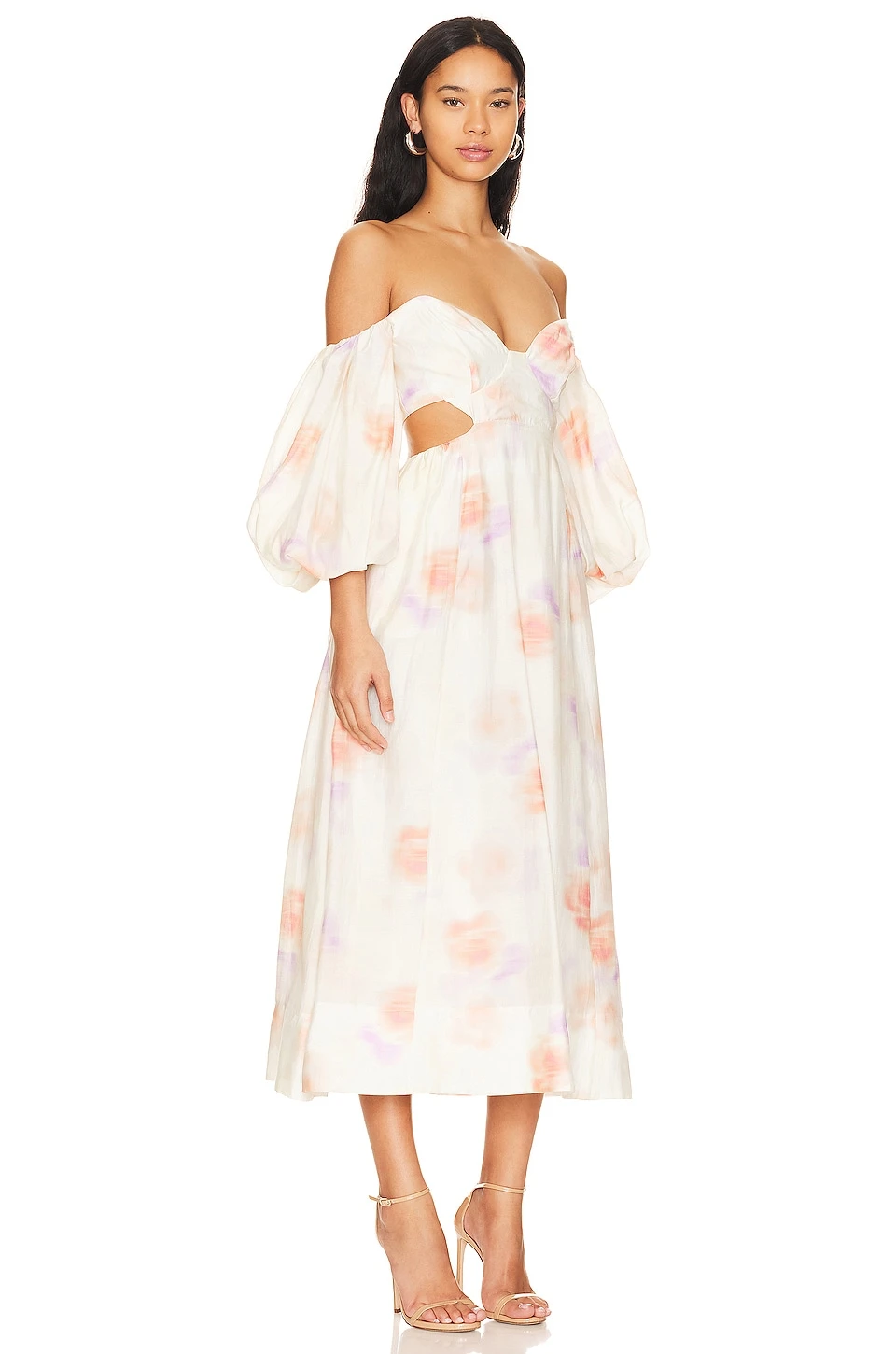 Bardot ROBE LUCIA Painterly Floral 4 Bardot ROBE LUCIA Painterly Floral – Image 2