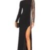 BCBGMAXAZRIA ROBE DE SOIRÉE AVEC STRASS Black -Pas Cher Tendricia Magasin BCB WD894 V1