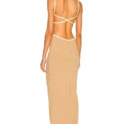 BEC + BRIDGE ROBE COYOTE Camel & Ivory -Pas Cher Tendricia Magasin BECA WD391 V3