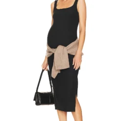 Beyond Yoga ROBE MIDI MATERNITÉ SPACEDYE ICON Darkest Night -Pas Cher Tendricia Magasin BEYR WD6 V4