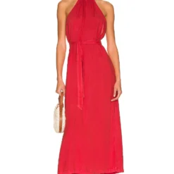 ROBE SMOCKED WAIST HALTER MIDI DRESS Azaleza 7 ROBE SMOCKED WAIST HALTER MIDI DRESS Azaleza -Pas Cher Tendricia Magasin BLD WD109 V2