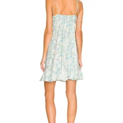 ROBE Blue Floral Print -Pas Cher Tendricia Magasin BLD WD110 V3