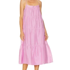 ROBE CARACO FLUIDE AVEC FRONCES Orchid Glow